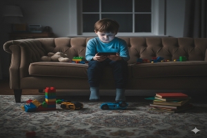 السجن الأزرق: متى تحولت شاشات الهواتف إلى عالم أطفالنا الوحيد؟