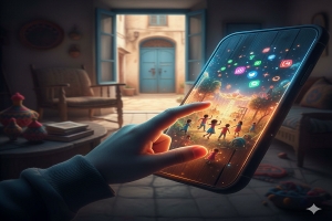 حكاية طفل يعيش داخل الهاتف ...  قصة تعكس واقعًا تونسيًا مؤلمًا