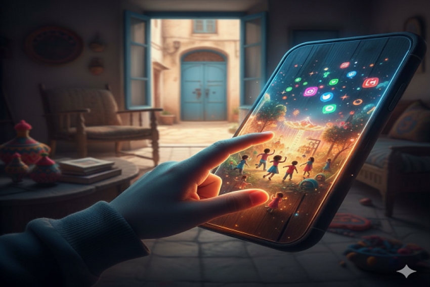 حكاية طفل يعيش داخل الهاتف ...  قصة تعكس واقعًا تونسيًا مؤلمًا